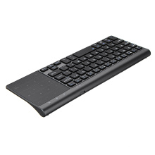teclado sem fio bluetooth com touchpad numérico para ipad